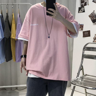 Igapäevane lai kirjaga t-särk - mitmes värvitoonis