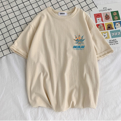 Μεγάλο καλοκαιρινό μπλουζάκι για άντρες με απλικέ