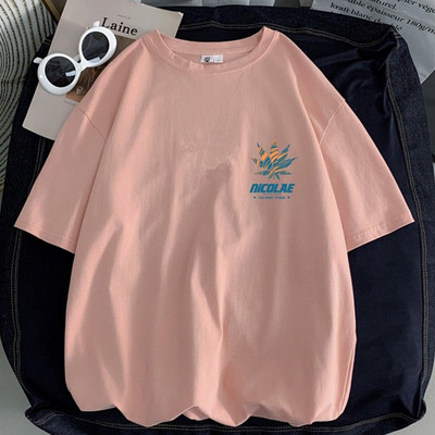 Μεγάλο καλοκαιρινό μπλουζάκι για άντρες με απλικέ