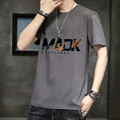 Ανδρικό μπλουζάκι με απλικέ και 3/4 μανίκια