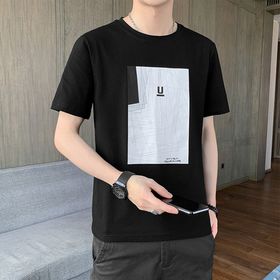 Uue mudeli suvine aplikatsiooniga meeste T-särk