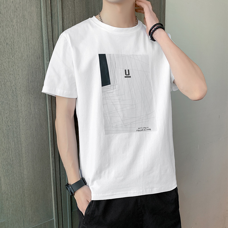 Uue mudeli suvine aplikatsiooniga meeste T-särk