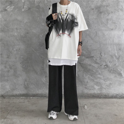 Tricou de vara cu aplicatie pentru barbati