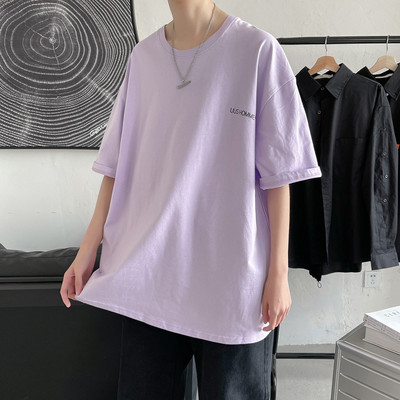 Ανδρικό μπλουζάκι με στρογγυλή λαιμόκοψη - φαρδύ μοντέλο