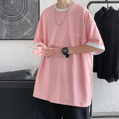 Ανδρικό μπλουζάκι με στρογγυλή λαιμόκοψη - φαρδύ μοντέλο