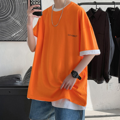 Ανδρικό μπλουζάκι με στρογγυλή λαιμόκοψη - φαρδύ μοντέλο