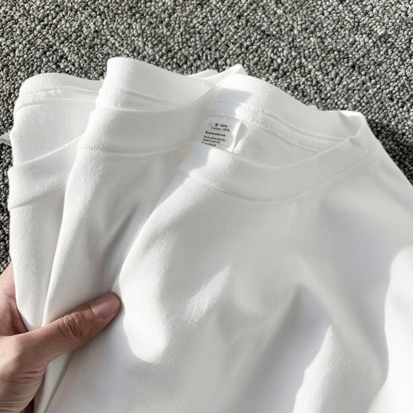 Изчистен модел лятна памучна тениска за мъже