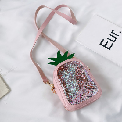 Moodne ananassikujulise pika sangaga lastekott