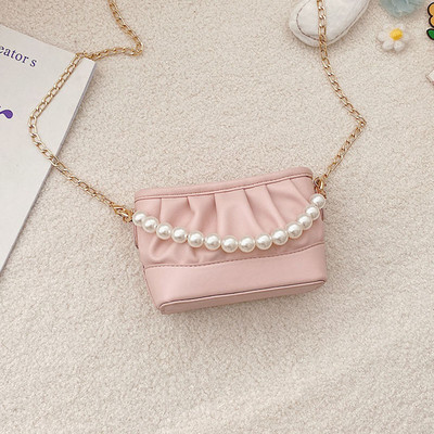 Stiilne dekoratiivpärlitega lastekott tavaline mudel