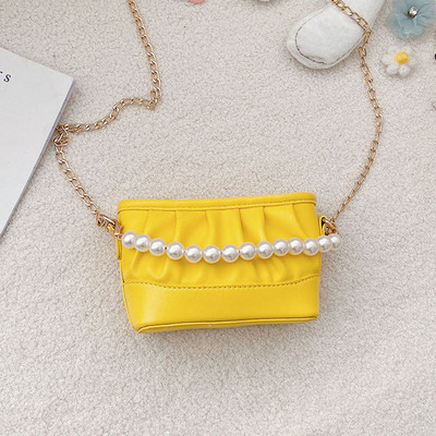 Stiilne dekoratiivpärlitega lastekott tavaline mudel