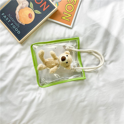 Παιδική διαφανή τσάντα με τρισδιάστατο στοιχείο για κορίτσια