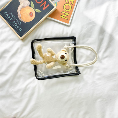 Παιδική διαφανή τσάντα με τρισδιάστατο στοιχείο για κορίτσια