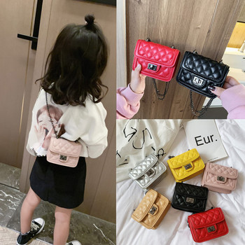 Παιδική μοντέρνα τσάντα απλό μοντέλο με αγκράφα για κορίτσια