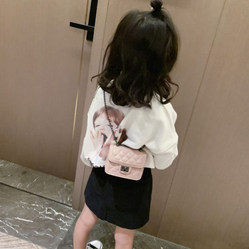 Παιδική μοντέρνα τσάντα απλό μοντέλο με αγκράφα για κορίτσια
