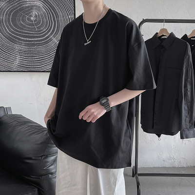 Μπλουζάκι φαρδύ μοντέλο με οβάλ λαιμόκοψη για άντρες