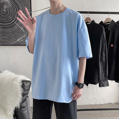 Μπλουζάκι φαρδύ μοντέλο με οβάλ λαιμόκοψη για άντρες