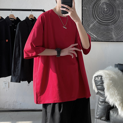 Μπλουζάκι φαρδύ μοντέλο με οβάλ λαιμόκοψη για άντρες