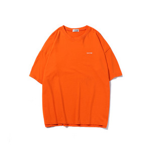 Ανδρικό μπλουζάκι με επιγραφή και οβάλ λαιμόκοψη - σε διάφορα χρώματα