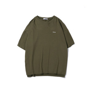 Ανδρικό μπλουζάκι με επιγραφή και οβάλ λαιμόκοψη - σε διάφορα χρώματα