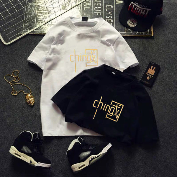 Meeste T-särk kirjaga ja 3/4 varrukatega