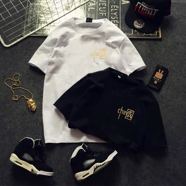 Meeste T-särk kirjaga ja 3/4 varrukatega