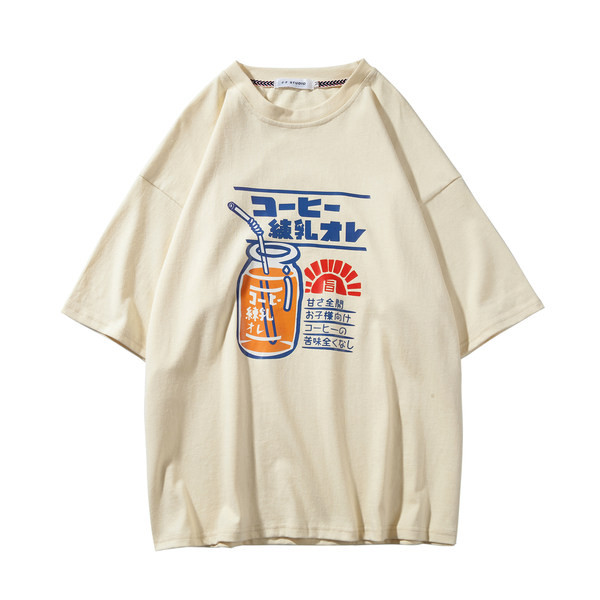 Ежедневна широка тениска с щампа 