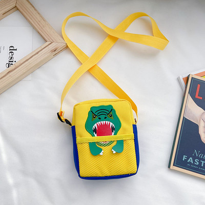 Kaasaegne pika sanga ja aplikatsiooniga laste kandiline kott