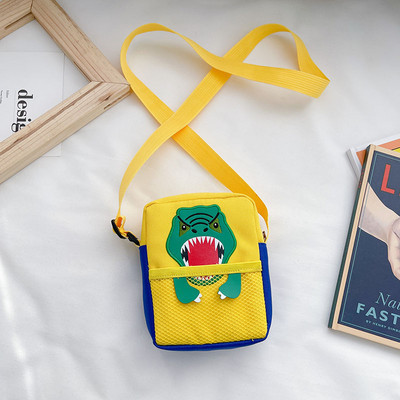 Kaasaegne pika sanga ja aplikatsiooniga laste kandiline kott