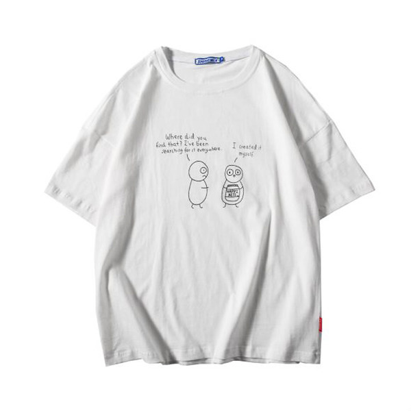 Ежедневна тениска с апликация-за мъже