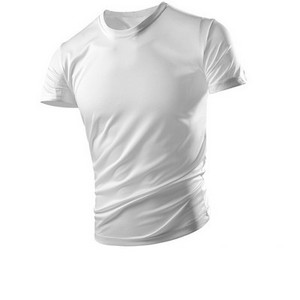 Novi model muške majice s okruglim izrezom i printom - brzosušeća tkanina