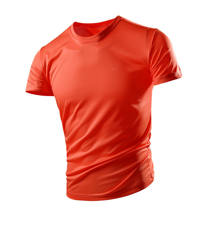 Novi model muške majice s okruglim izrezom i printom - brzosušeća tkanina