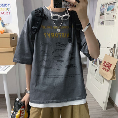 Ανδρικό casual μπλουζάκι με κοντά μανίκια - δύο μοντέλα