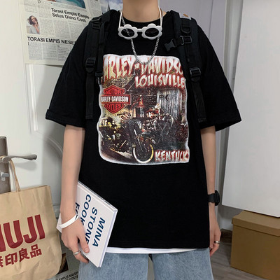 Ανδρικό casual μπλουζάκι με κοντά μανίκια - δύο μοντέλα