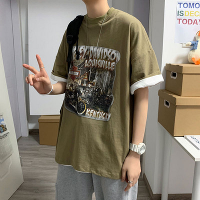 Ανδρικό casual μπλουζάκι με κοντά μανίκια - δύο μοντέλα