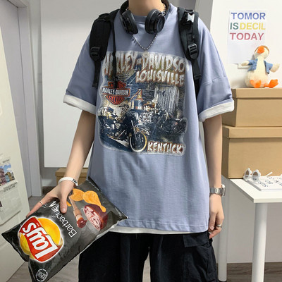 Ανδρικό casual μπλουζάκι με κοντά μανίκια - δύο μοντέλα