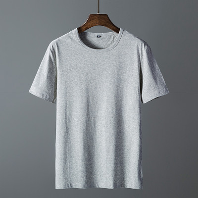 Νέο μοντέλο απλό ανδρικό μπλουζάκι με κοντά μανίκια και στρογγυλή λαιμόκοψη