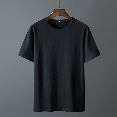 Νέο μοντέλο απλό ανδρικό μπλουζάκι με κοντά μανίκια και στρογγυλή λαιμόκοψη