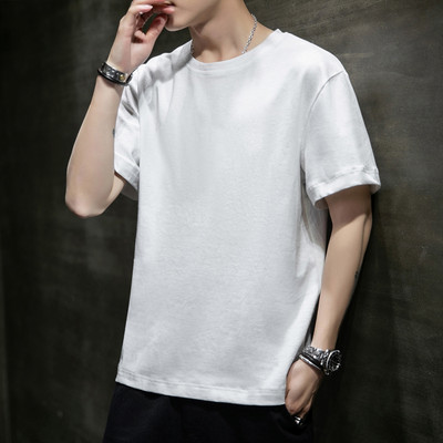 Ανδρικό καλοκαιρινό μπλουζάκι με 3/4 μανίκια και οβάλ ντεκολτέ