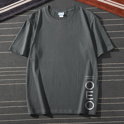 Ανδρικό μπλουζάκι με κοντά μανίκια και επιγραφές