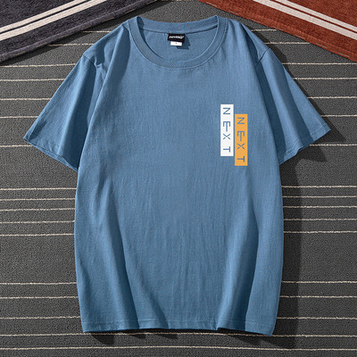 Ανδρικό μπλουζάκι με κοντά μανίκια και επιγραφές