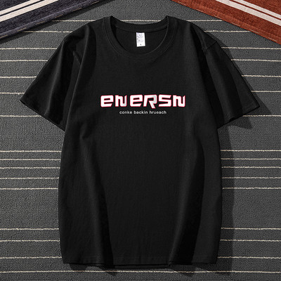 Ανδρικό μπλουζάκι με κοντά μανίκια και επιγραφές