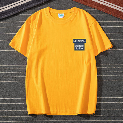 Ανδρικό μπλουζάκι με κοντά μανίκια και επιγραφές