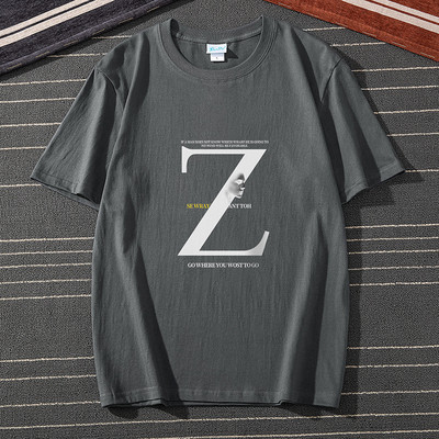 Ανδρικό μπλουζάκι με 3/4 μανίκια και επιγραφές