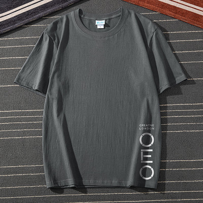 Ανδρικό μπλουζάκι με 3/4 μανίκια και επιγραφές