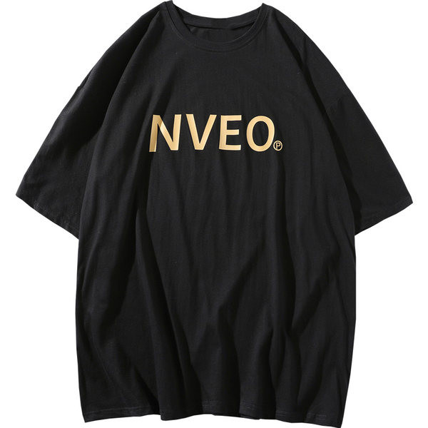 Suvine lai T-särk kirjaga ja 3/4 varrukatega