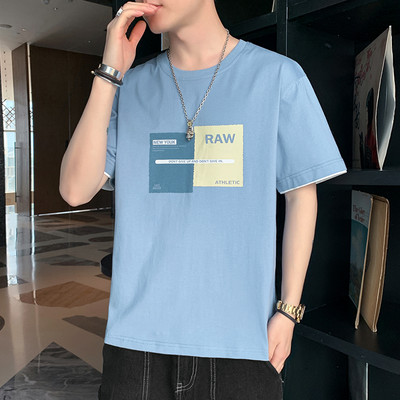 Casual ανδρικό μπλουζάκι με κοντά μανίκια σε διάφορα μοντέλα