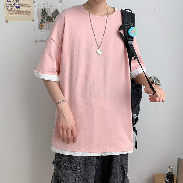 Suvine ühevärviline T-särk meestele - palju värve