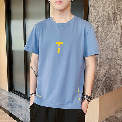 Ανδρικό μπλουζάκι με κοντά μανίκια σε διάφορα μοντέλα