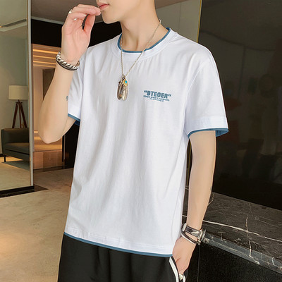 Ανδρικό μπλουζάκι με κοντά μανίκια σε διάφορα μοντέλα