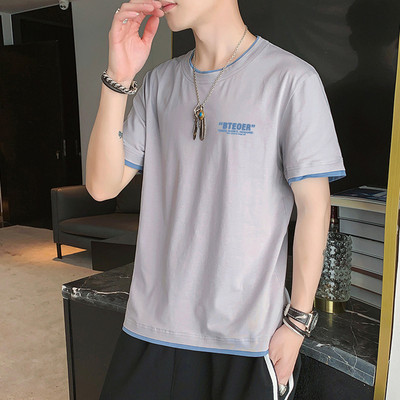 Ανδρικό μπλουζάκι με κοντά μανίκια σε διάφορα μοντέλα